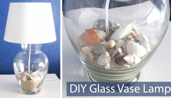 DIY Glass Vase Lamp Tutorial